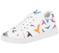DOGO Damen-Turnschuhe aus veganem Leder, Weiß, Motiv 36, weiß, 36 EU