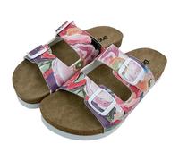 DOGO Flip Flops für Damen - Veganes Leder und handgefertigte Zehensandalen für Damen, Good Things Are Ahead Design, 38 EU