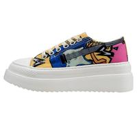 Sneaker DOGO "Freya Low-Top Sneaker Rock On Damen Sneaker", Damen, Gr. 38, Normalschaft, bunt (mehrfarbig), Textil, Schuhe Sneaker, Handgefertigt (43846666-38) mehrfarbig