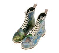 DOGO Lange Stiefel für Damen - veganes Leder und einzigartiges Design, Damen-Winterstiefel, bequeme und stilvolle Damenstiefel, Claude Monet Damen mit Sonnenschirm, 40 EU