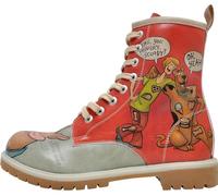 DOGO Lange Stiefel für Damen - Veganes Leder und einzigartiges Design Damen Winterstiefel, bequeme und stilvolle Damenstiefel, Scooby Doo, 38 EU