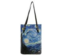 DOGO Muse Vegane Damen Schultertaschen Umhängetaschen Tall Bag - Vincent van Gogh Starry Dream