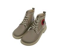 Bootsschuh DOGO "Damen Victoria Boots Dots and Cats Vegan Damen / female" Gr. 36, Normalschaft, grau Damen Schuhe Schnürstiefeletten Vegan (91243210-36)