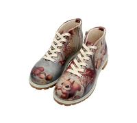 Stiefel DOGO "Damen Damen Shortcut Boots These Are Ma Nuts 36 Shortcut" Gr. 39, Normalschaft, grau (grau, orange) Damen Schuhe (97379235-39) grau, orange