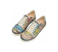 Sneaker DOGO "Burano Island" Gr. 39, Normalschaft, bunt (natur) Damen Schuhe Schnürschuh Skaterschuh Sneaker low Vegan (93590752-39)