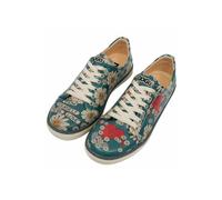 Sneaker DOGO "Classic Schnürsneaker Never Ending Story Damen Sneaker, Classic", Damen, Gr. 36, Normalschaft, bunt (mehrfarbig, rot, blau), Lederimitat, Schuhe Sneaker, Handgefertigt (94581868-36) mehr