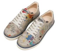 DOGO Sneakers aus veganem Leder für Damen - handgefertigte und einzigartige modische Sneaker für Damen, Dogo Stempel, 37 EU
