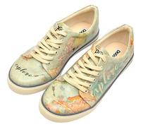 DOGO Sneakers aus veganem Leder für Damen - handgefertigte und einzigartige modische Sneaker für Damen, Explore Design, 40 EU