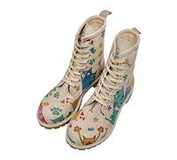 DOGO Vegane Damen Boots Stiefeletten - Cat Lovers 39