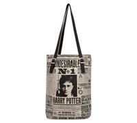 DOGO Vegane Damen Schultertaschen Umhängetaschen Tall Bag - Daily Prophet Harry Potter -Bunte Umhängetaschen