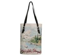 DOGO Vegane Damen Schultertaschen Umhängetaschen Tall Bag - Lago di Como