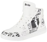 DOGO Warner Bros Daily Prophet Harry Potter Damen-Sneaker aus veganem Leder, Weiß, Motiv 40, weiß, 40 EU