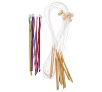 DOITOOL 1 Set tunesische Häkelnadeln - Afghanische Häkelnadeln aus Aluminium - Stricknadeln aus Kunststoff für Anfänger - Strickzubehör