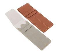DOITOOL 2 Stück Etui Brunnen Füller Fall Beutel Inhaber Schreibwaren Für Süße Federtasche Ärmel Stifthaltertasche Zwei Stifthülsen Füllfederhaltertasche Stifttasche Leder