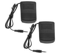 DOITOOL 2 Stück Nähmaschinenpedal Metall mit Kabel Fußanlasser Ersatzteil für Haushaltsnähmaschinen Präzise Geschwindigkeitssteuerung Robust und Kompatibel für Nähzubehör