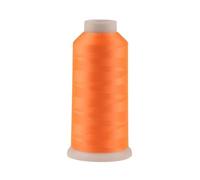 DOITOOL 3000 Yards Leuchtendes Nähgarn aus Polyester Orange für Maschinenstickerei Weiches Garn für Telefonanhänger und Babykleidung