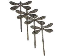 DOITOOL 4 Stück Strass Libellen Haarspangen aus Zinklegierung Dekorative Metall Haarklammern für Damen Vintage Design nicht Leicht zu Verlieren für Feiern und Partys