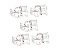 DOITOOL 5 Stück Transparenter Quilt Nähfuß 1/4 Zoll Patchwork Nähfuß Für Haushaltsnähmaschinen Vielseitig Einsetzbar Schnelles Montieren Für Nähen Muster Sticken Quilten