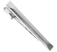 DOITOOL Elegante Silberne Krawattennadel aus Kupfer für Herren Klassische Anzug Clip Einfach Anzubringen für Business und Festliche Anlässe