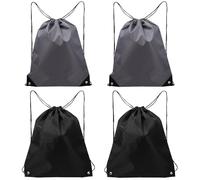 DOITOOL Großer Sportrucksack Zuverlässiger und Praktischer Outdoor Turnbeutel 4 Stück mit Kordelzug aus Polyester für Camping und Alltag