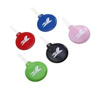 DOITOOL Runde Gepäckanhänger aus Pvc 5 Stück Modisch und Tragbar für Reisen und Unterhaltung Vielseitige Bunte Kofferanhänger zur Einfachen Identifikation Zufällige Farbe