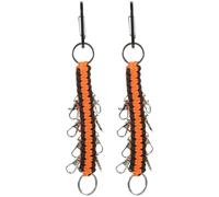 DOITOOL Schlüsselbänder mit Karabinerhaken 2 Stück Handgewebter Paracord Schlüsselhalter aus Legierung und geflochtenem Seil Verschleißfest für Schlüssel und kleine Gegenstände beim
