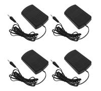 DOITOOL Schwarzes Fußpedal Präzise Kompatibilität für Kleiner Haushaltsnähmaschine 4 Stück mit Kabel 150cm und Mühelose Bedienung aus PVC und Eisen für Reisen und Feine Näharbeiten
