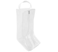 DOITOOL Stiefelbeutel Weiß aus PVC mit Reißverschluss Faltbare Schuhaufbewahrungstasche für Boots Staubschutz und Formbewahrung für Zuhause und Reisen