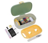 DOITOOL Tragbares Nähset für Anfänger Kompaktes Nähzubehör aus Langlebigem Leichtes Reise Nähkästchen Haushalt und Unterwegs Praktischer Organizer für Nähutensilien