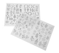 DOITOOL Wasserlösliches Stickvlies 2 Stück Reißfestes Stickpapier für Handnähprojekte Kleines Selbstgemacht Nähzubehör Einfach Zuschneidbar Robust und Wasserlöslich für Kreative