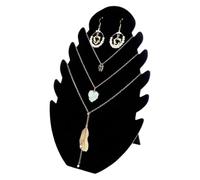 DOKRIN Jewellery Towers, 1 stücke Schwarz Samt Halskette Display-ständer Ohrring Schmuck Display Fall Schmuck Lagerung Rack Hängende Halskette Tragbare Halskette Ständer