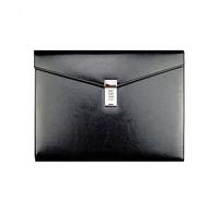 Dokumententasche, A4, Leder, mit Zahlenschloss, Geschäfts Datei-Bag Dokumentenmappe Aktentasche Datei Taschen Business Konferenzmappe A4, TPN086 24x32.7x3cm Schwarz