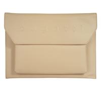 Dokumententasche BUGATTI "DAPHNE", Damen, Gr. B/H/T: 36cm x 26cm x 2cm onesize, beige, Leder, leicht glänzend, unifarben, Taschen Dokumententasche, echt Leder (62879064-0)
