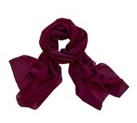 DOLCE ABBRACCIO by RiemTEX Damen Schal Tuch Stola elegante Schals und Tücher Verona aus Chiffon (Pflaume)