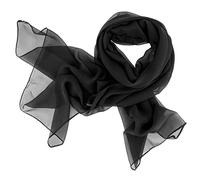 DOLCE ABBRACCIO by RiemTEX Damen Schal Tuch Stola elegante Schals und Tücher Verona aus Chiffon (Schwarz)