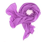 DOLCE ABBRACCIO by RiemTEX Schal Damen SWEET LOVE Stola Chiffon Tuch in 30 Unifarben Schals und Tücher Halstücher XXL Chiffontücher in frischen Fliederfarben Halstuch für jede Jahreszeit (Flieder)