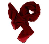 DOLCE ABBRACCIO by RiemTEX Schal Damen SWEET LOVE Stola Chiffon Tuch in 30 Unifarben Schals und Tücher in tiefem Rot Halstücher XXL Chiffontücher Halstuch für jede Jahreszeit (Weinrot)