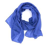 DOLCE ABBRACCIO by RiemTEX WILD CAT Damen Schal Halstuch Tuch aus Chiffon für Frühling Sommer Ganzjährig (Blue Jeans)