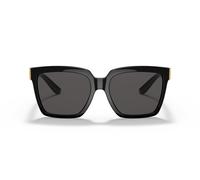 Dolce & Gabbana Damen DG6165 501/87 Sonnenbrillen Nylon Schwarz Grau Quadratisch Normal