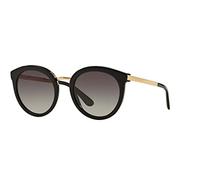 Dolce & Gabbana Damen Sonnenbrille DG4268, Gr. Small (Herstellergröße: 52), Mehrfarbig (Gold, Schwarz/Grau verlaufend 501/8G)