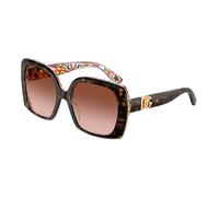 Dolce & Gabbana Damen DG4475 321713 Gläser SONNENBRILLEN Acetat Schildkröte Braun Quadratisch Normal Schattiert