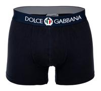 DOLCE & GABBANA Herren Boxershorts - Regular Boxer, Stretch Baumwolle Blau M