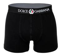 DOLCE & GABBANA Herren Boxershorts - Regular Boxer, Stretch Baumwolle Schwarz M