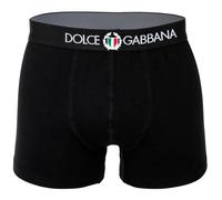 DOLCE & GABBANA Herren Boxershorts - Regular Boxer, Stretch Baumwolle XXL Schwarz