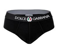 DOLCE & GABBANA Herren Slip - Slip Medio, Stretch Baumwolle Schwarz XL