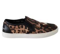 Dolce & Gabbana Leder Leopard #dgfamily Slipper Schuhe EU35