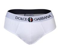 DOLCE & GABBANA Herren Slip - Slip Medio, Stretch Baumwolle Weiß XXL
