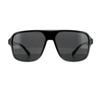 Dolce & Gabbana Quadratische Herren Sonnenbrille Transparent Grau und Schwarz Dunkelgrau Einheitsgröße