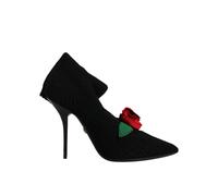 Dolce & Gabbana Schwarze Stiletto-Absätze Stiefel bis zur Wade Schuhe 36,5 EU/IT