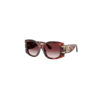 Dolce & Gabbana Damen DG4501 33588H Gläser SONNENBRILLEN Acetat Schildkröte Bordeaux Schmetterling Normal Schattiert